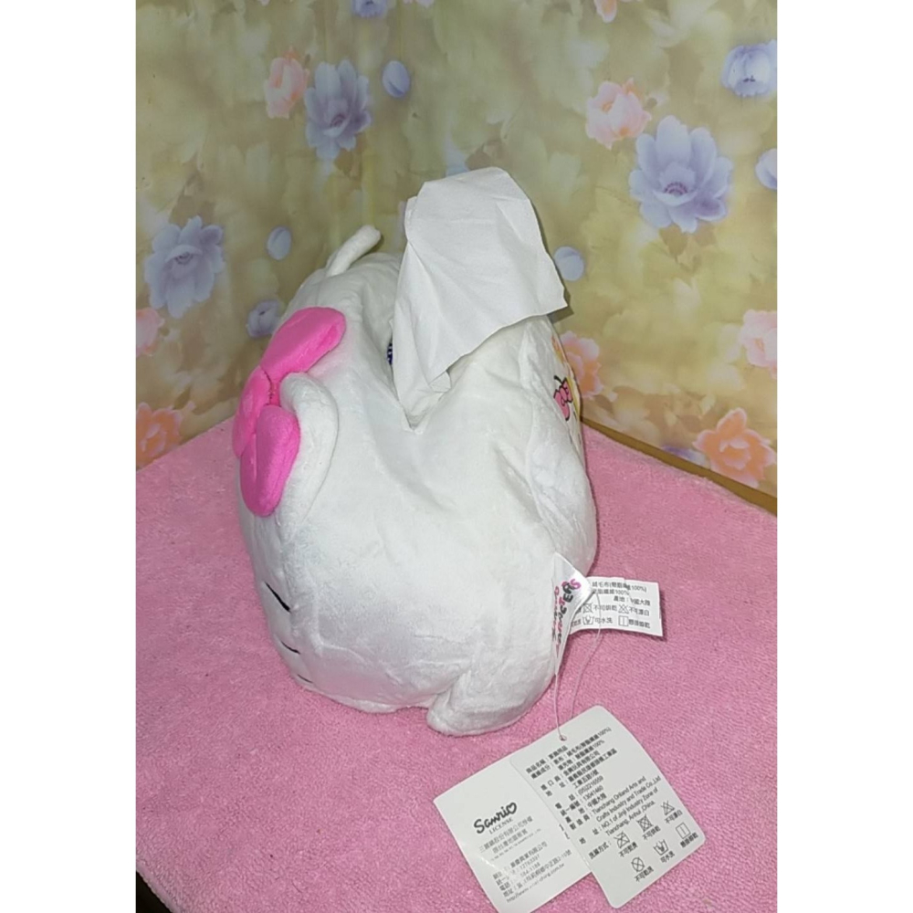 三麗鷗 正版 Hello Kitty 屁屁款面紙套 面紙套 絨毛面紙套-細節圖2