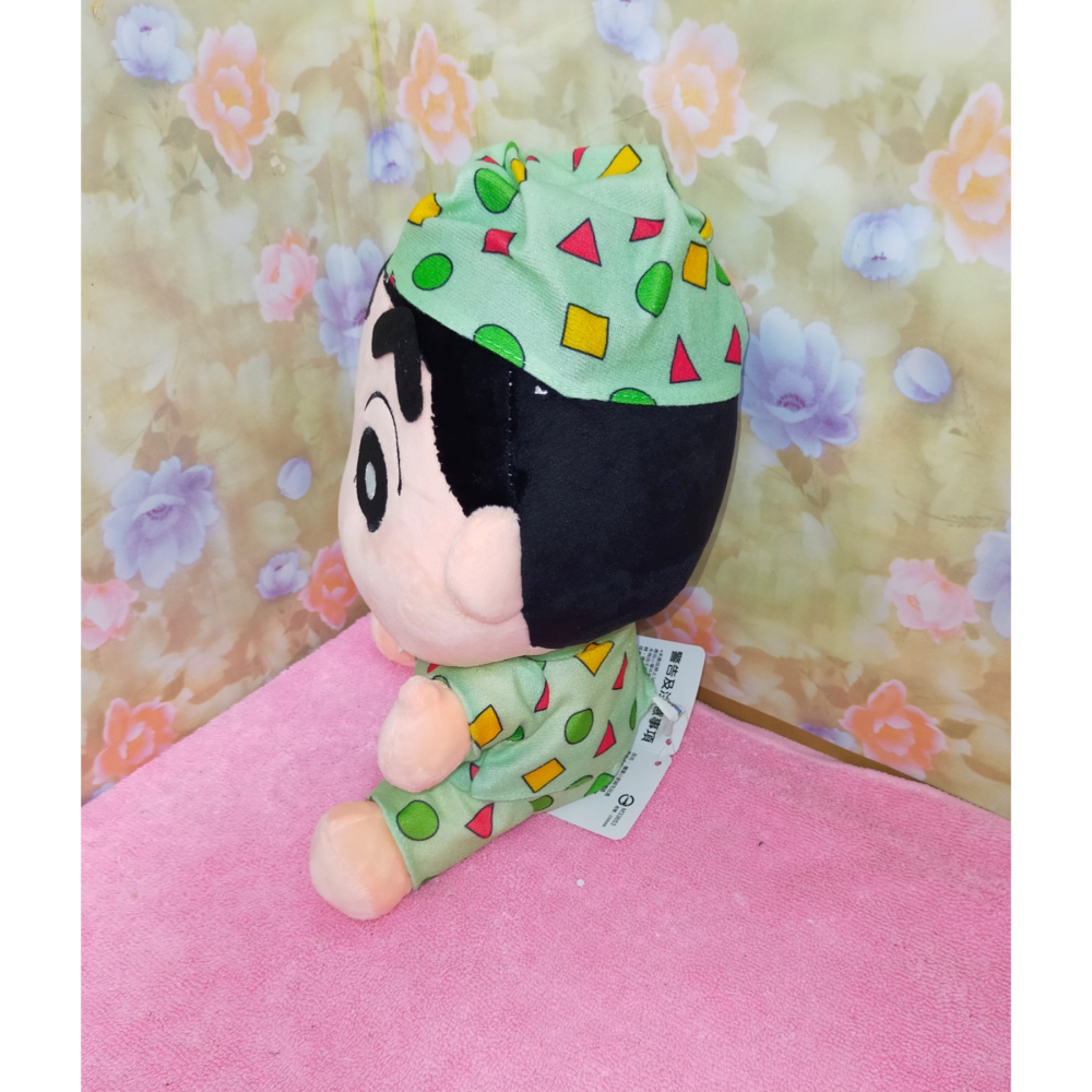 正版 蠟筆小新 小新 新之助 睡衣款 玩偶 娃娃 絨毛玩偶  9英吋-細節圖2