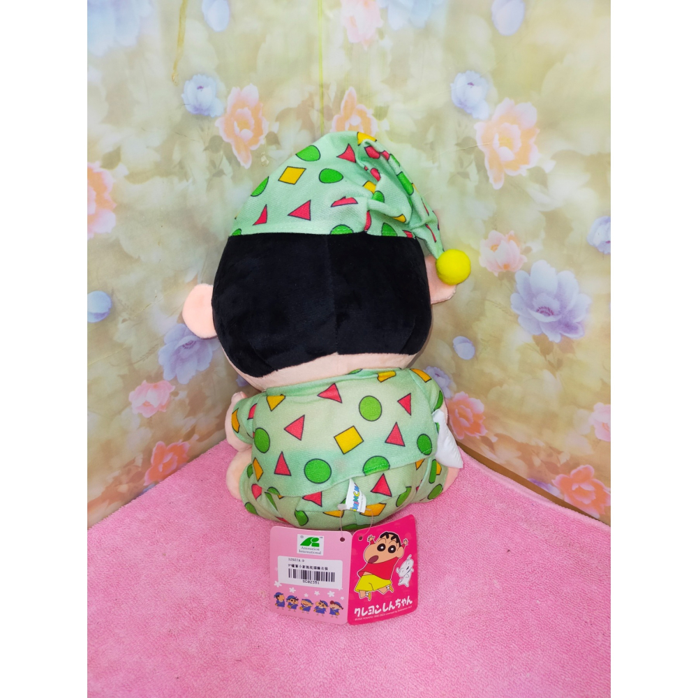 正版 蠟筆小新 小新 新之助 睡衣款 玩偶 娃娃 絨毛玩偶  9英吋-細節圖3
