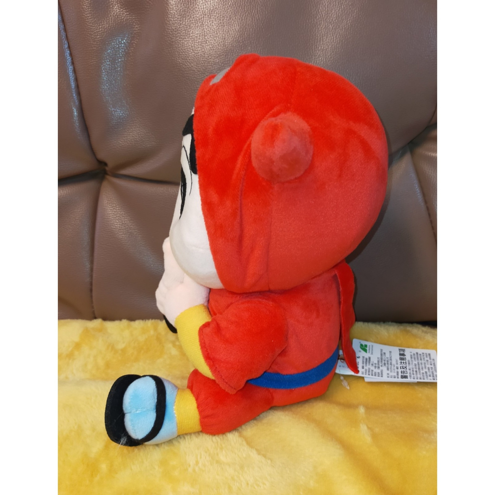 正版 蠟筆小新 忍者 新之助 紅衣忍者 電影版 娃娃 玩偶 絨毛玩偶 9英吋-細節圖2