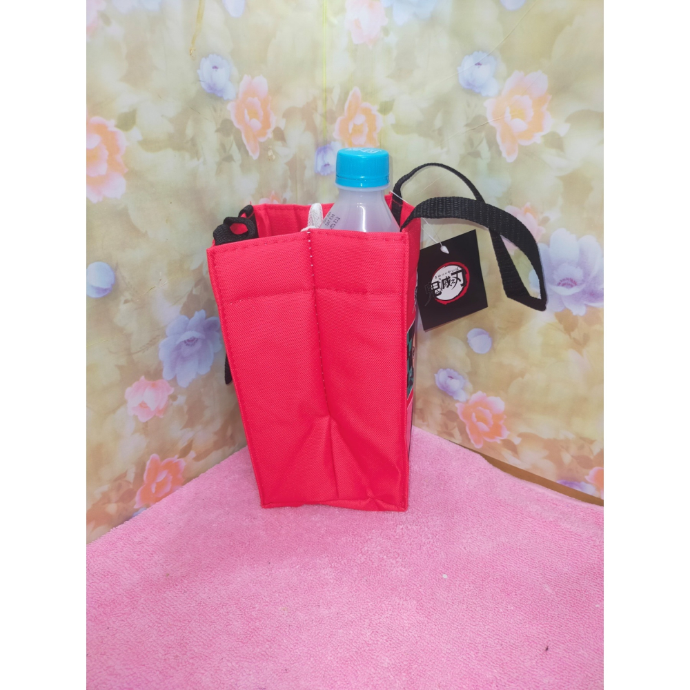 正版 鬼滅之刃 保溫長方飲料袋 環保杯套 手提袋 飲料提袋 水壺提袋-細節圖2