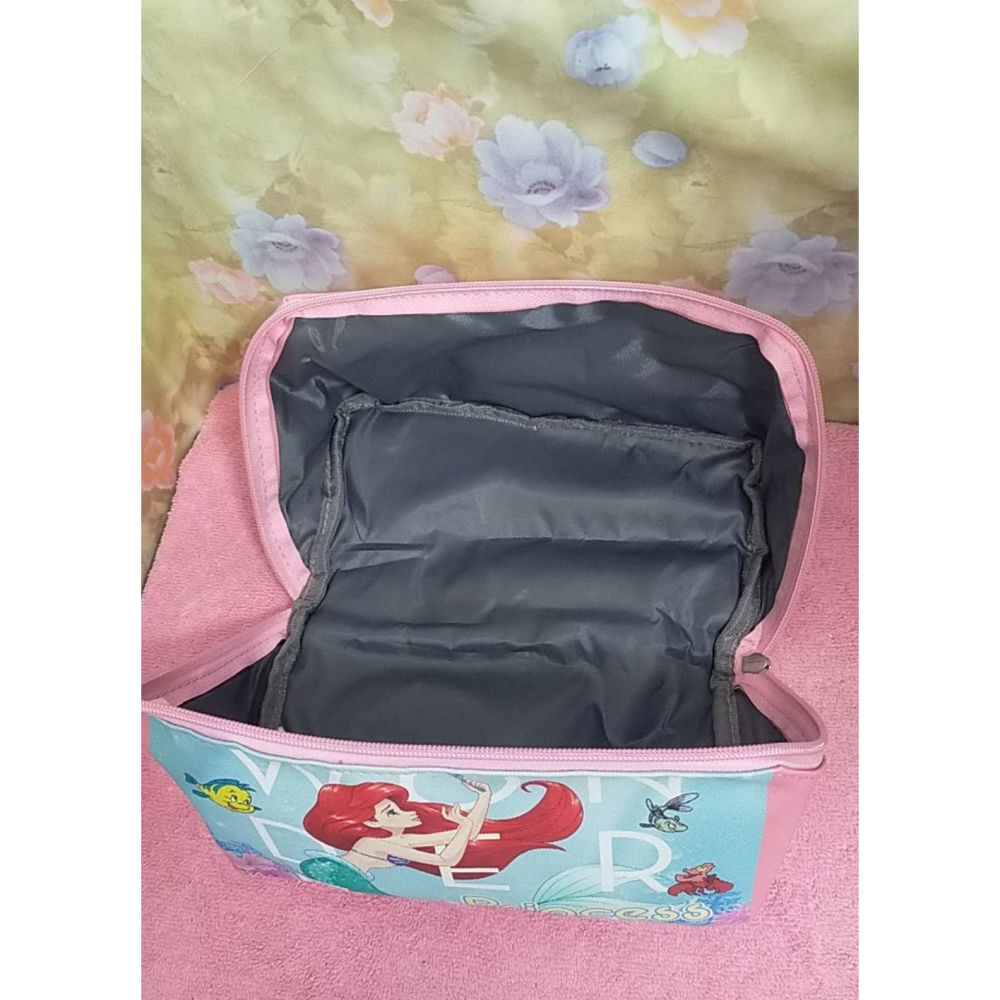 正版 迪士尼 Disney 長型化妝包 長型提把收納包 斜拉式 收納包 手提包 化妝包-細節圖3
