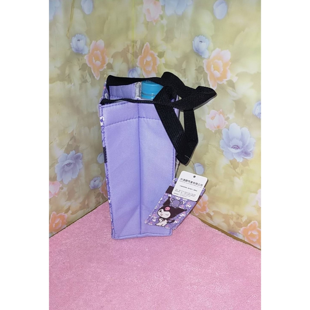 三麗鷗 正版 kuromi 酷洛米 保溫保冷飲料提袋 飲料袋 水壺提袋 手搖飲提袋-細節圖2