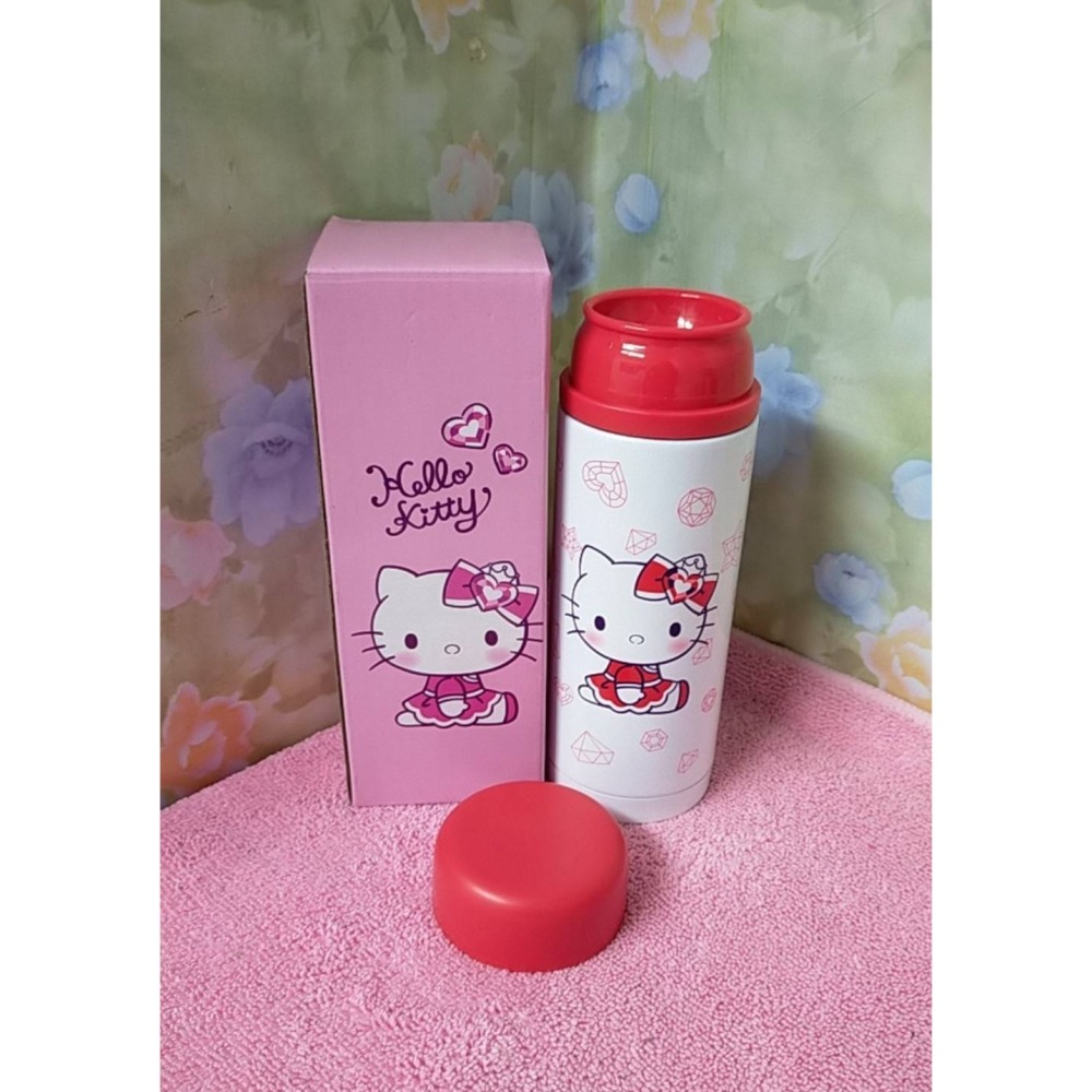 三麗鷗 正版 Hello Kitty  凱蒂貓 經典閃耀保溫杯 保溫杯 250ml-細節圖2