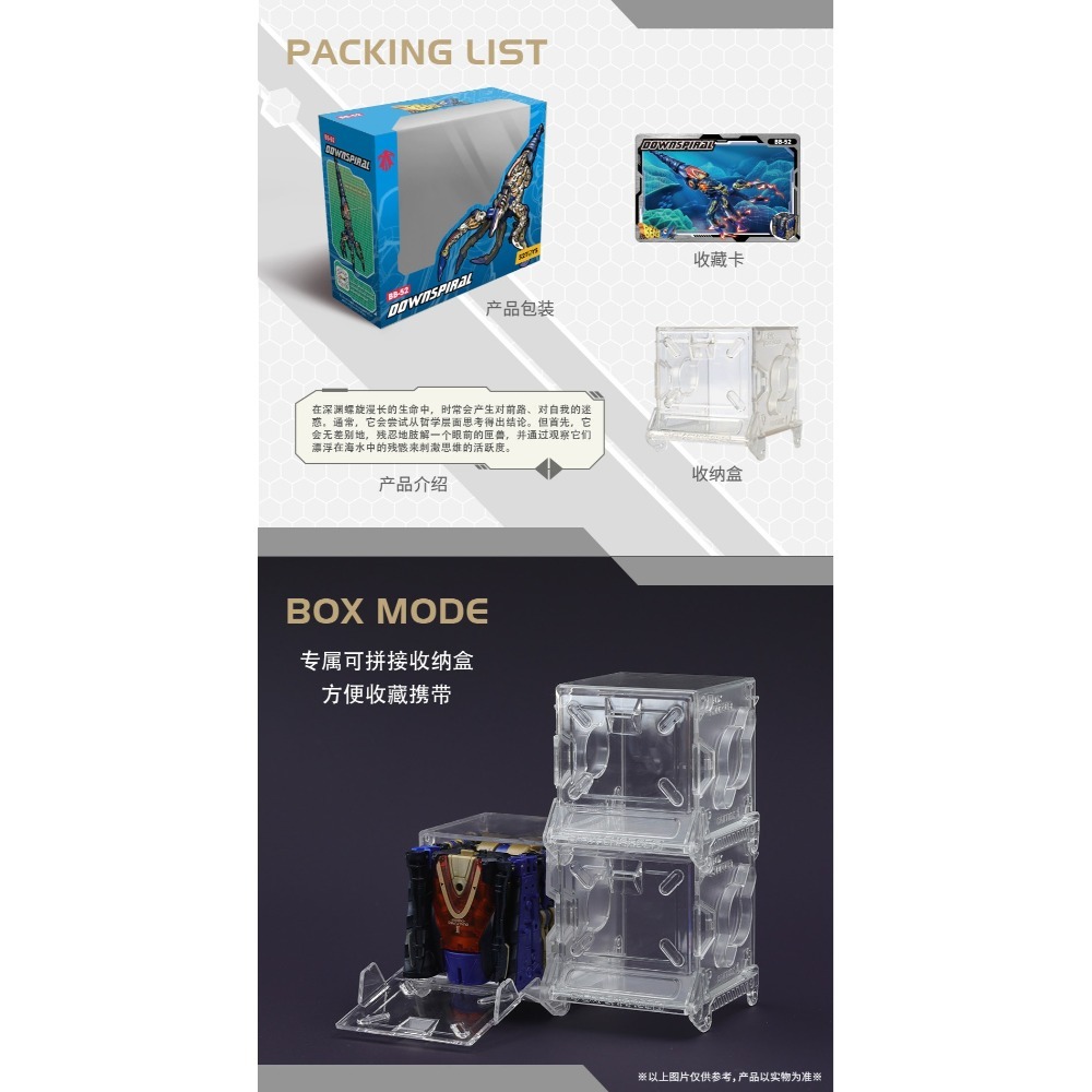 【帥拔拔】現貨 52toys BeastBox 猛獸匣BB-52 DOWNSPIRAL 深淵螺旋-細節圖9