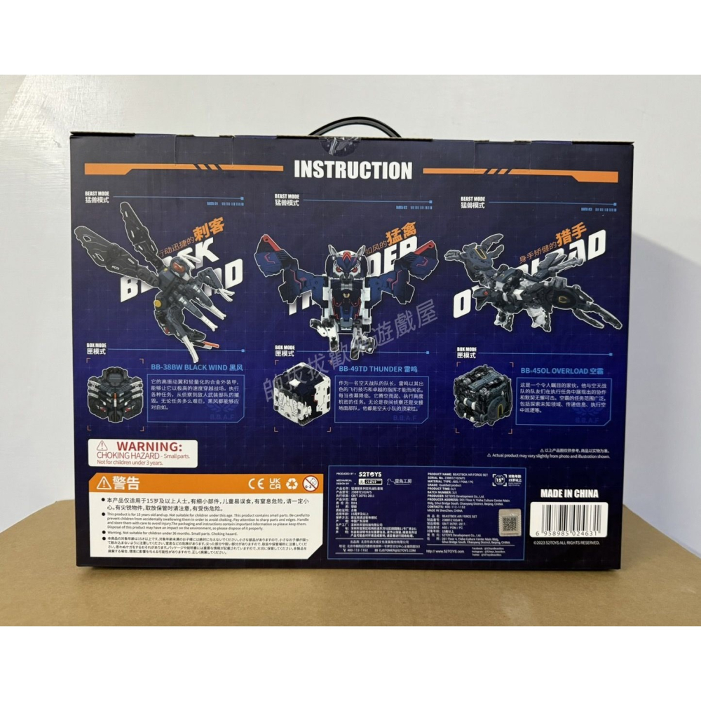 【帥拔拔】現貨 52toys BeastBox 猛獸匣 AIR FORCE SET 空天小隊-細節圖2