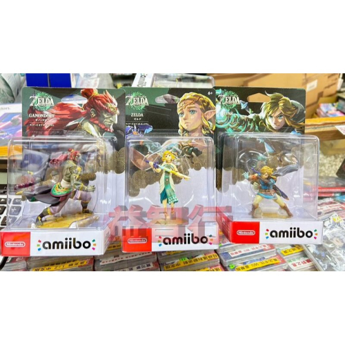 『台南益智行』NS amiiboNS amiibo薩爾達傳說 王國之淚 對應 林克+薩爾達公主+ 魔王加儂多夫現貨