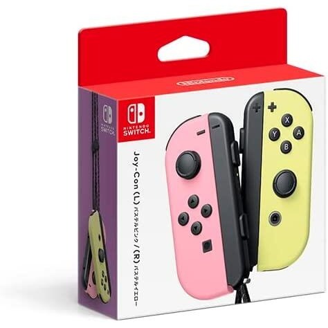 『台南益智行』Nintendo Switch Joy-Con 控制器組（淡雅粉紅／淡雅黃） 台灣公司貨-細節圖2