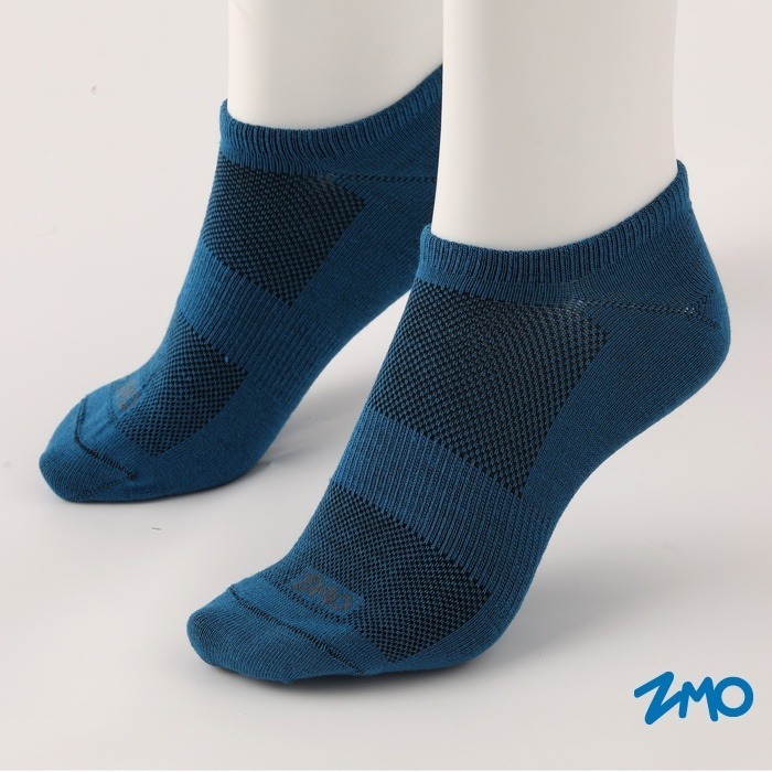 ZMO台文 中性羊毛混紡機能船型襪 淺粉色/淺綠色/軍綠色/中藍色/深藍色 AS746 【桃園嚴選】-細節圖4
