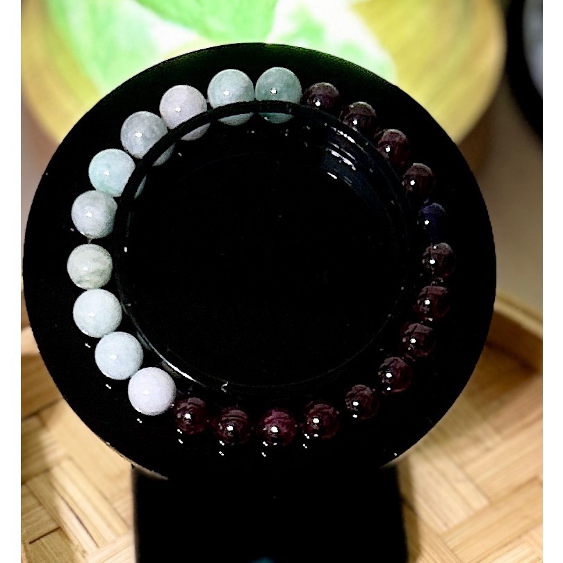 富裕翡翠紅石榴石紫水晶-細節圖3