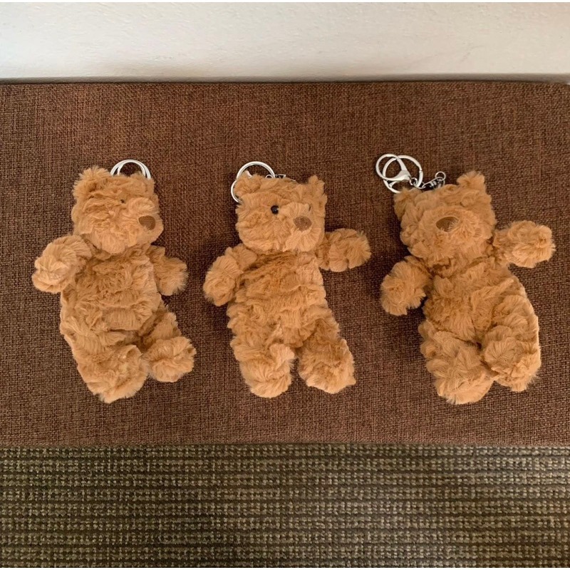 𝐁𝐞𝐧𝐢𝐫現貨｜正韓🇰🇷醜熊熊鑰匙扣 毛茸茸鑰匙環 娃娃鑰匙圈-細節圖5