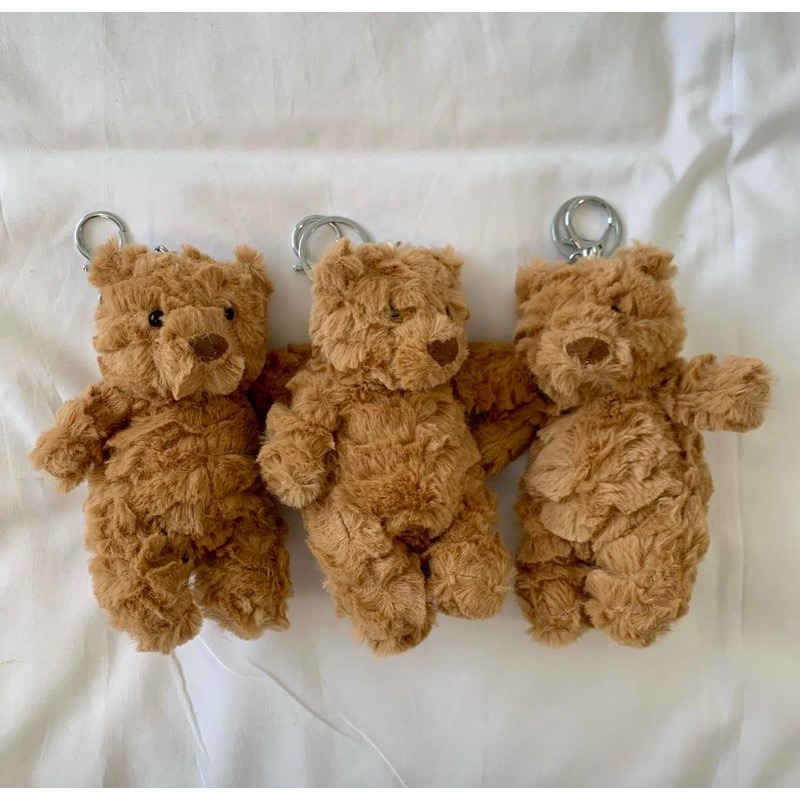 𝐁𝐞𝐧𝐢𝐫現貨｜正韓🇰🇷醜熊熊鑰匙扣 毛茸茸鑰匙環 娃娃鑰匙圈-細節圖6