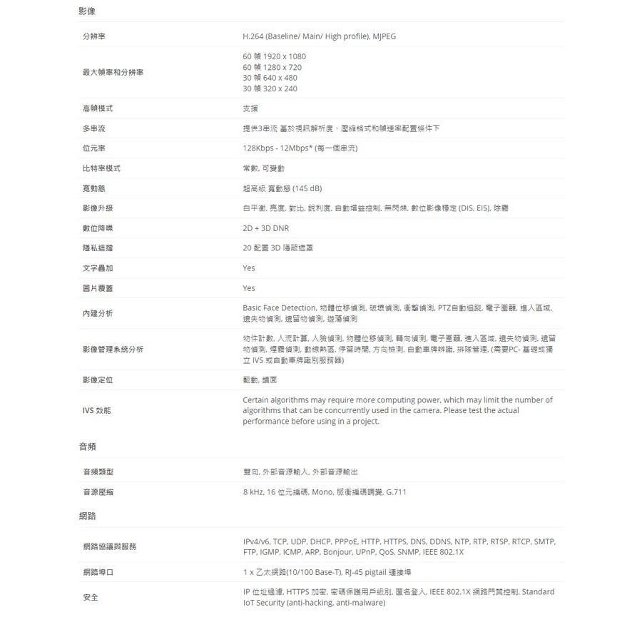 【無名】ACTi I98 200萬 33倍 4.5-148.5mm變焦 雙向音頻 快速球攝影機 請先來電洽詢-細節圖4