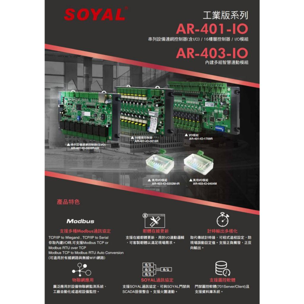 33-無名 SOYAL AR-401-IO-0808-RR 串列設備伺服器 連網控制器 含I/O-細節圖3