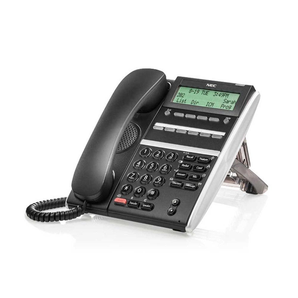 22【無名】NEC 數位按鍵電話 DT400系列 DTZ-6DE 6鍵顯示型數位話機 黑色 SV9000-細節圖2