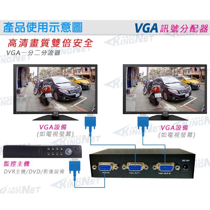 11【無名】 VGA螢幕分配器 監視器 2路 2PORT 1進2出 同步 splitter VGA 分接器 螢幕 電視-細節圖2