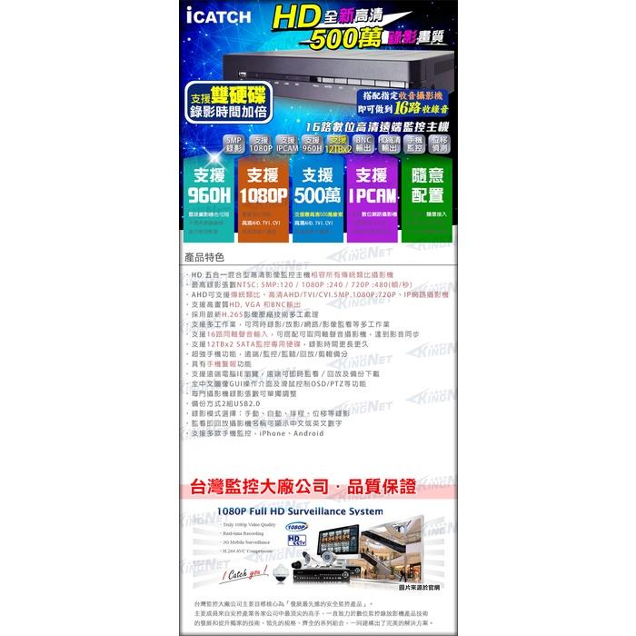 M【無名】H.265 可取 iCATCH 16路500萬 雙硬碟 DVR 監控主機 AHD RMQ-1628EU-N-細節圖5