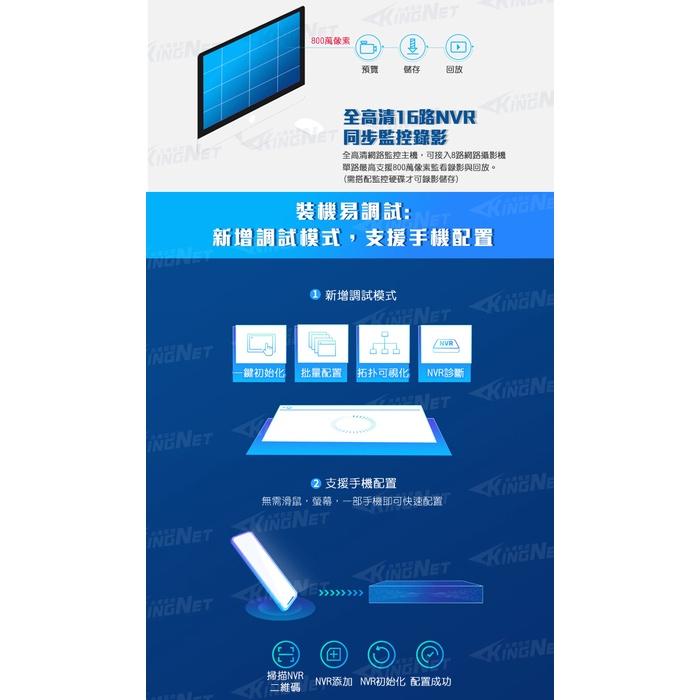 F【無名】監視器 16路 16支套餐 紅外線夜視 NVR IP 攝影機 500萬 收音 POE 含稅 IPCAM-細節圖4