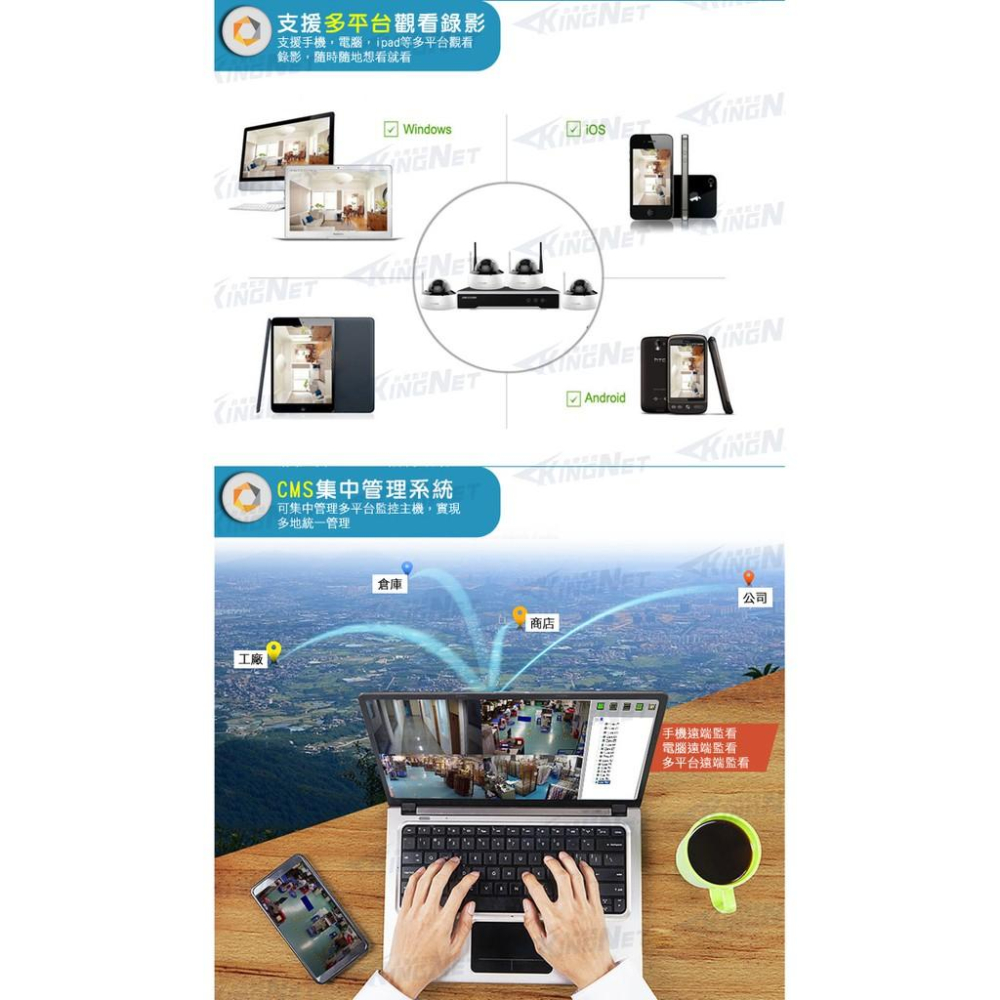 66【無名】監視器 NVR 400萬 4MP 4路4支 WIFI 手機遠端 免牽線 紅外線夜視 贈硬碟 海康-細節圖7