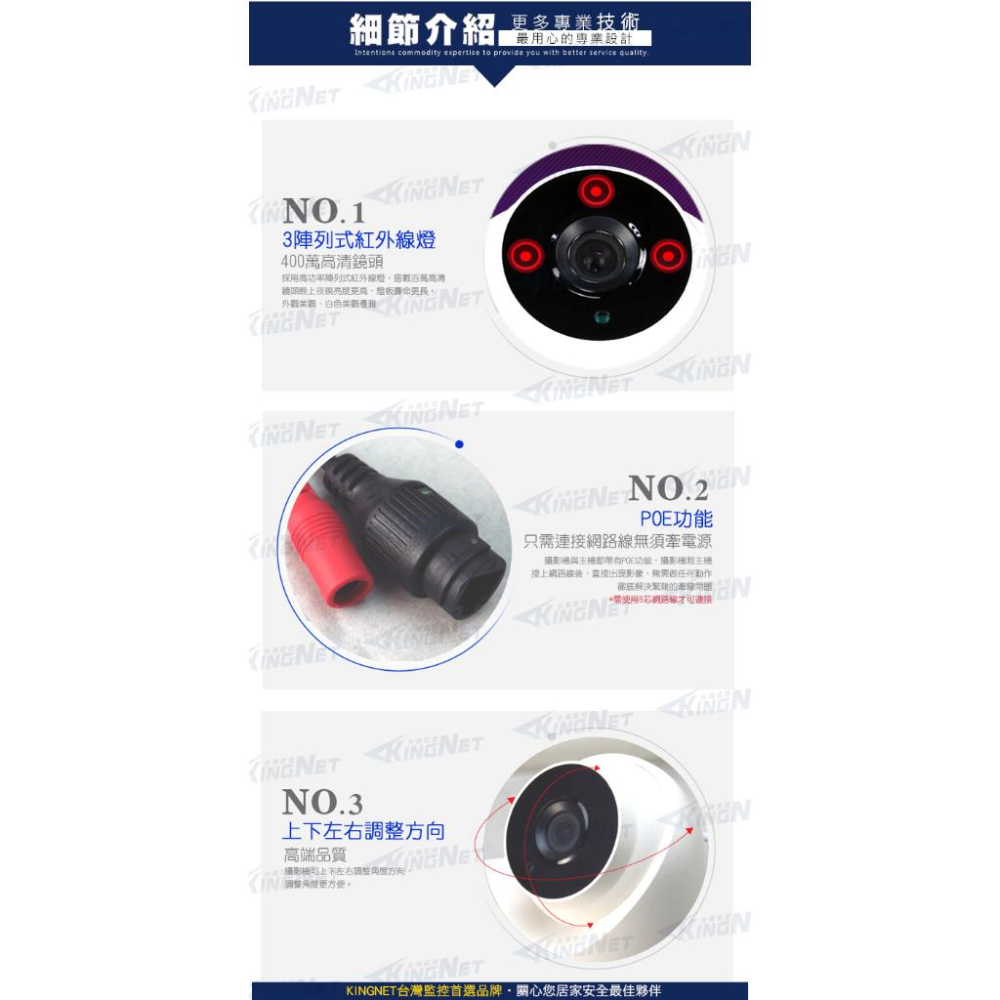G【無名】監視器 400萬 網路攝像機 POE 攝像頭 IPC 網路 攝像機 攝影機 室內半球鏡頭 onvif 含稅-細節圖6