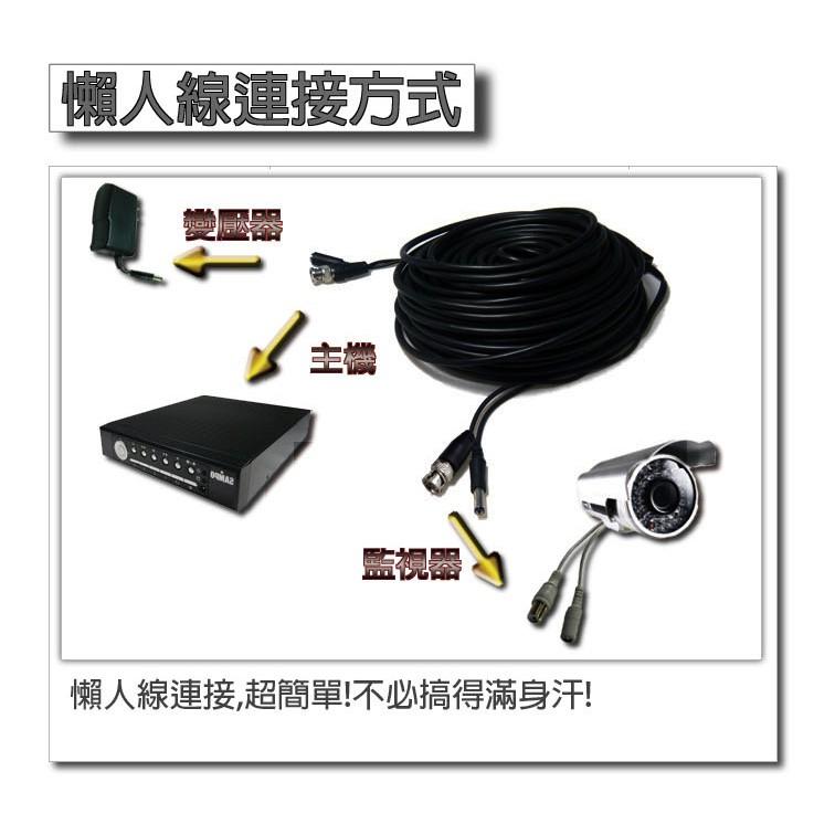 U【無名】【總】監視器 攝影機 懶人線 加粗耐曝曬 10/20/30/40/50米 DVR端 BNC頭 含稅-細節圖8