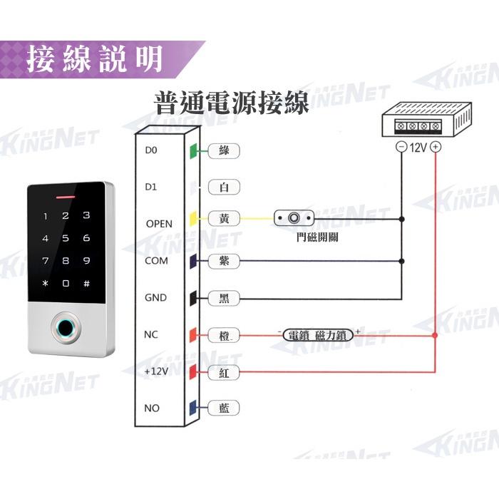 22【無名】門禁防盜管制 手機遠端 開鎖 指紋辨識讀卡機 讀卡機 Mifare 觸控 防水設計 WIFI 含稅-細節圖7