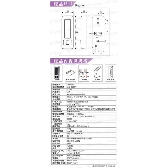 33無名-監視器 SOYAL 指紋門禁讀卡機 Mifare 門禁控制器 管制系統 出租套房 電梯刷卡 含稅 開發票-細節圖5