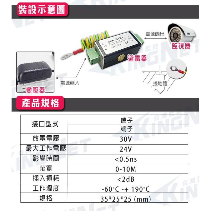 Z無名-監視器 攝影機專用 防突波 攝影機防雷保護器 監控防雷保護 監控系統 監視器批發 訊號保護器 含稅 開發票-細節圖3