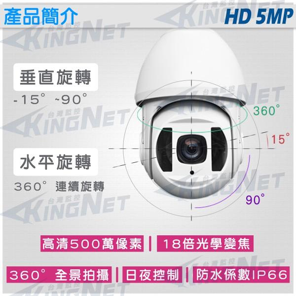 Q【無名】監視器 18倍光學變焦 500萬 IP網路 360度 快速球 高速球 SONY晶片 紅外線 旋轉控制-細節圖2