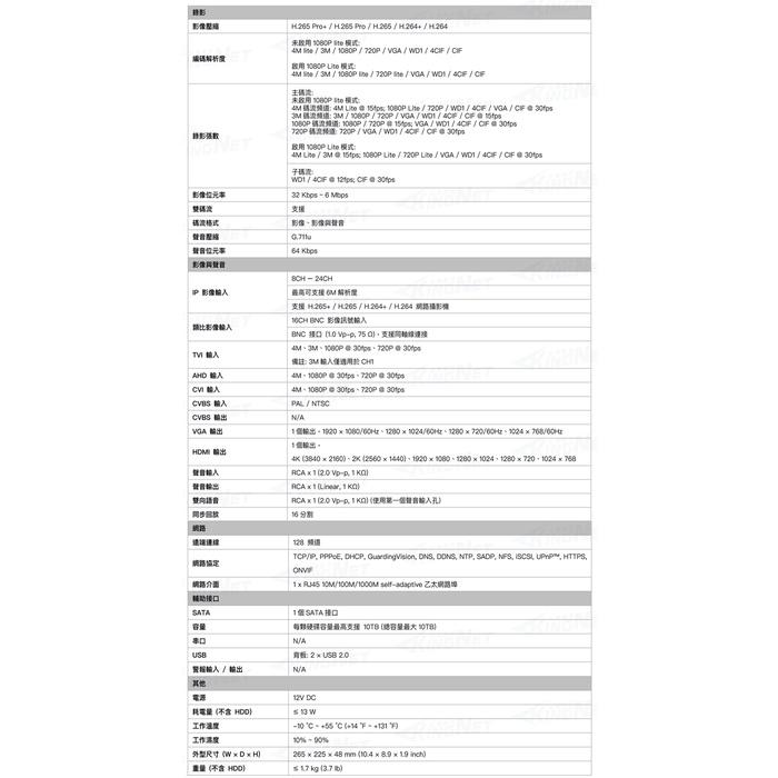 66【無名】監視器 海康介面 400萬 4MP 16路主機 H265 手機遠端 監控設備 1080P 含稅 BE-細節圖7