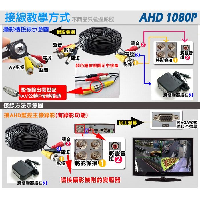 D【無名】微型針孔監視器 SONY晶片 AHD 1080P 偽裝螺絲型針孔 針孔攝影 內建麥克風 攝影鏡頭 含稅-細節圖7