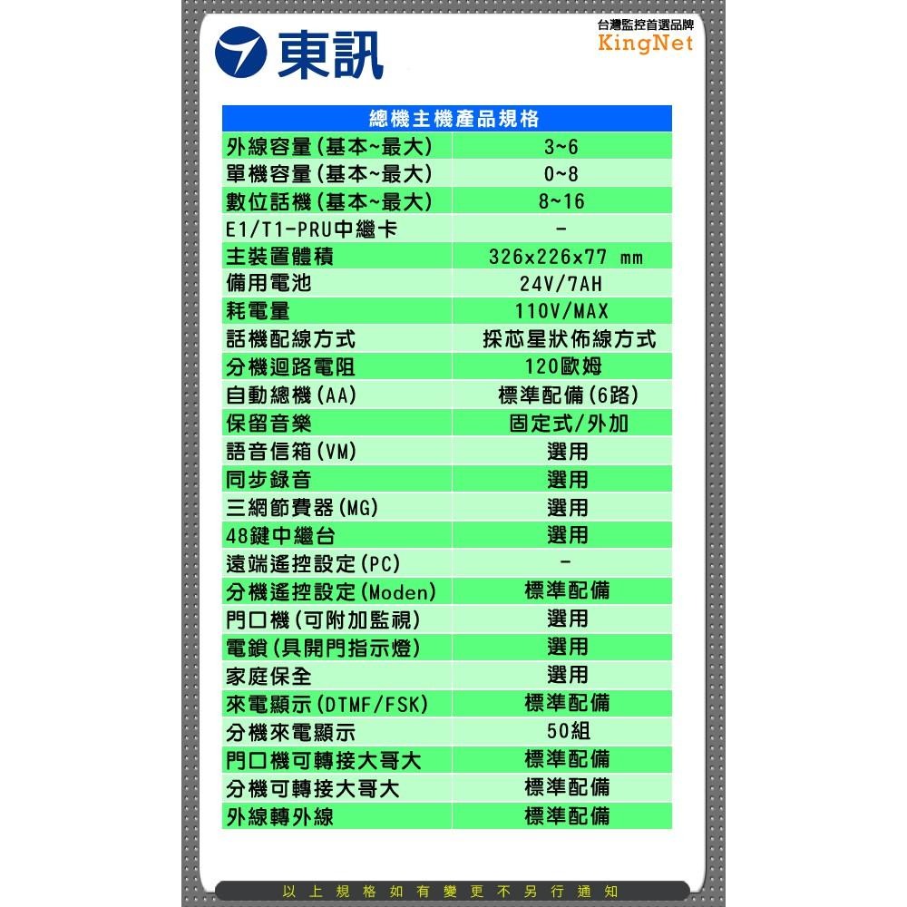 22【無名】監視器 東訊 SD-616A 數位交換機 總機 + SD-7706E 6鍵式 數位來電顯示 話機-細節圖6