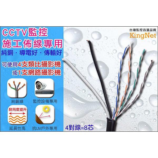 U【無名】監視器 MIT 純銅心 戶外監控 網路線 4P 8芯 0.75mm 電源線 200M 戶外專用線-細節圖3