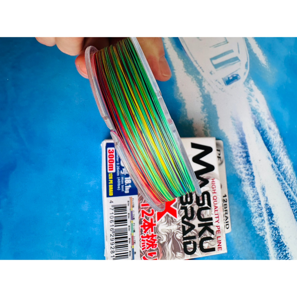 HARiMiTSU Masuku 12股 300M PE 12編織 PE線 超強力 PE 路亞 磯釣 岸拋 船拋高強力-細節圖3