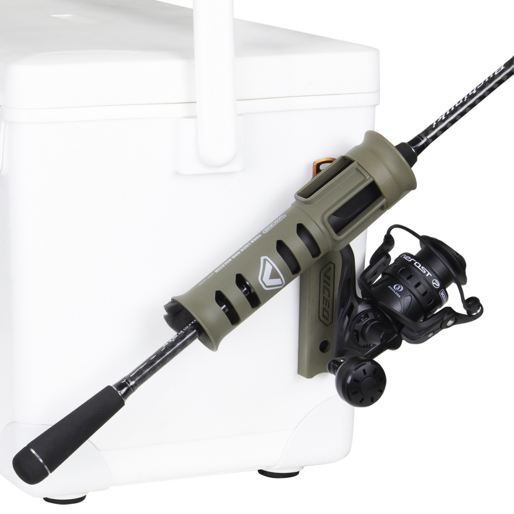 VICEO VC-305 置竿架 竿桶 竿筒 竿受 架竿器 360度置竿器 可腰掛 可鎖冰箱-細節圖2