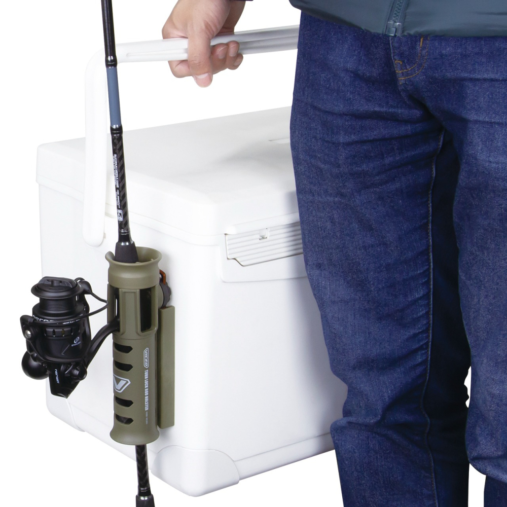 VICEO VC-305 置竿架 竿桶 竿筒 竿受 架竿器 360度置竿器 可腰掛 可鎖冰箱-細節圖3