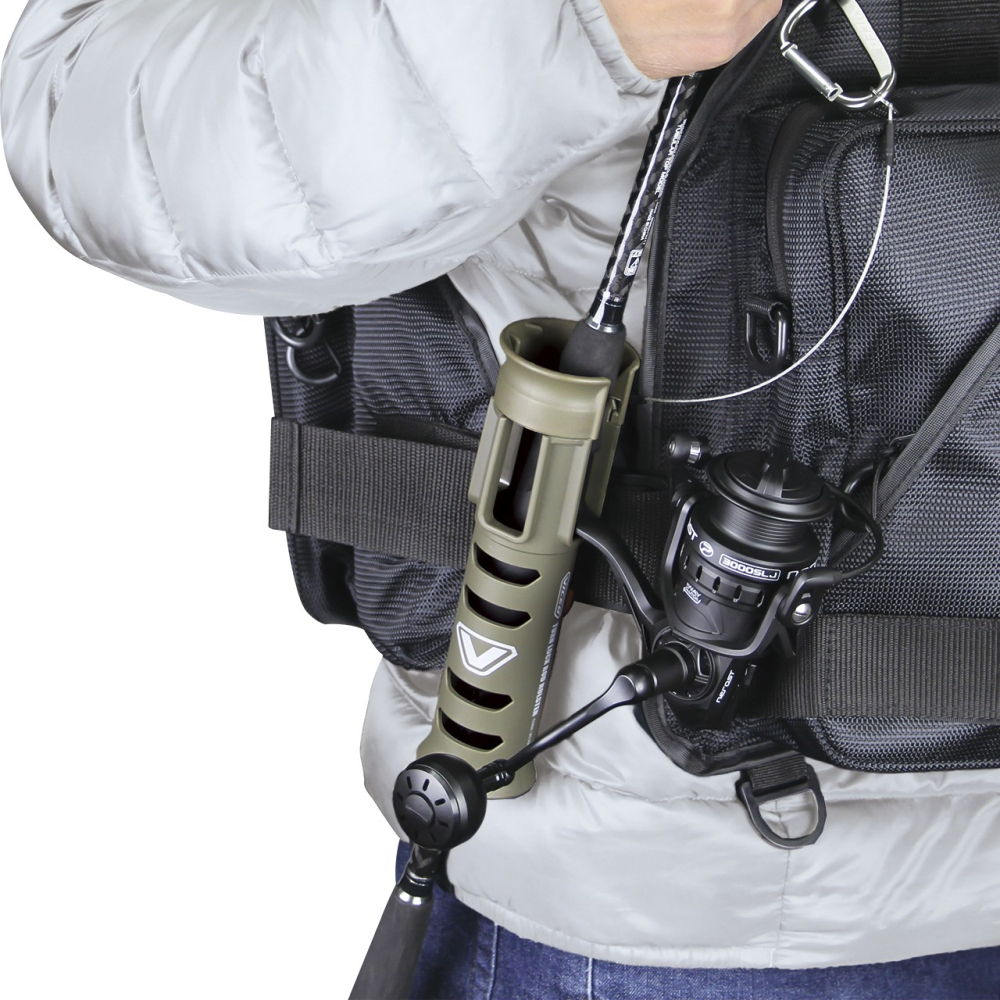 VICEO VC-305 置竿架 竿桶 竿筒 竿受 架竿器 360度置竿器 可腰掛 可鎖冰箱-細節圖4