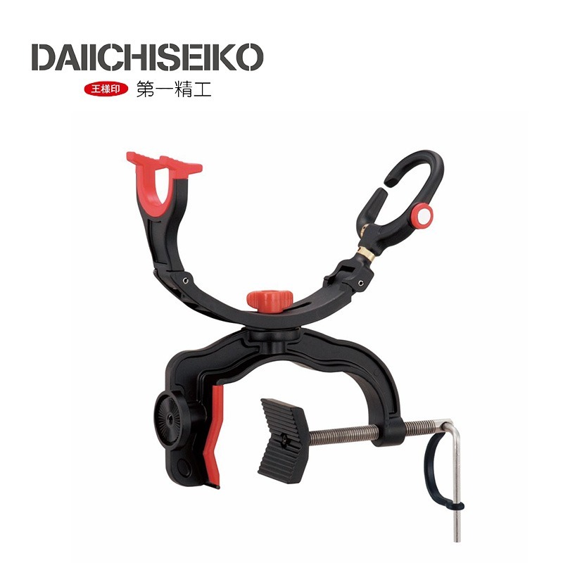 DAIICHISEIKO スーパーパイプ 受太郎 02029 船竿架 船釣置竿架 架竿器 竿架 竿受 竿掛 欄杆置竿架-細節圖4