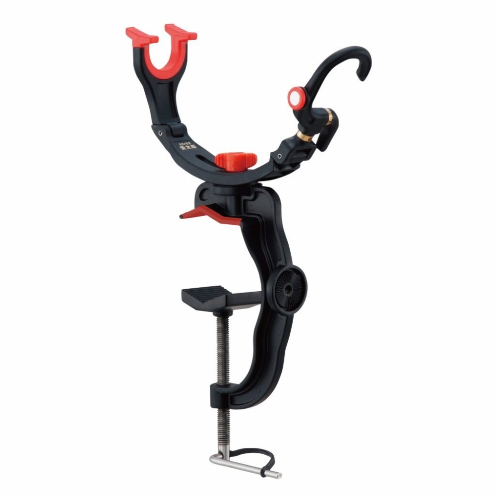 DAIICHISEIKO スーパーパイプ 受太郎 02029 船竿架 船釣置竿架 架竿器 竿架 竿受 竿掛 欄杆置竿架-細節圖5