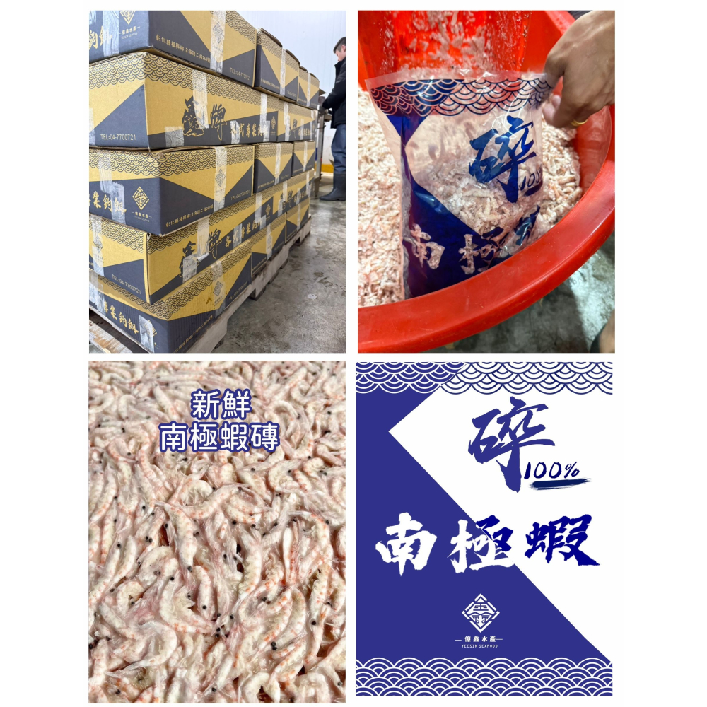 鑫牌 碎南極蝦 1.5KG 碎蝦 南極蝦 釣餌 ASA磚用蝦 原塊蝦磚-細節圖2