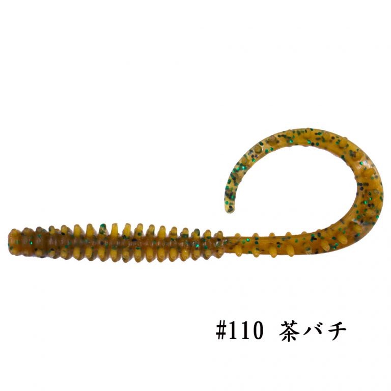 Crazy-ocean 海毛虫 Curly UKMC ノーマル 2.8吋 軟蟲 游動丸用軟蟲-規格圖1