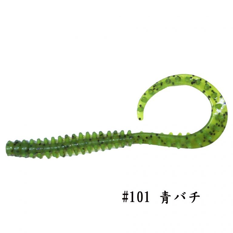 Crazy-ocean 海毛虫 Curly UKMC ノーマル 2.8吋 軟蟲 游動丸用軟蟲-規格圖1