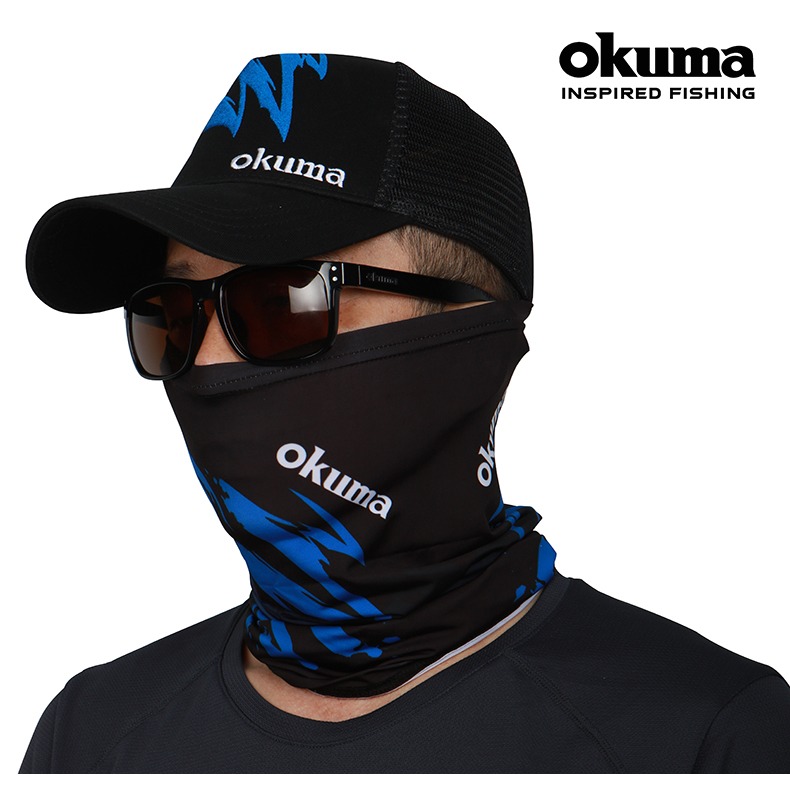 OKUMA 熊爪防曬頭巾  冰絲涼感頭巾 釣魚防曬 防曬頭巾-規格圖1