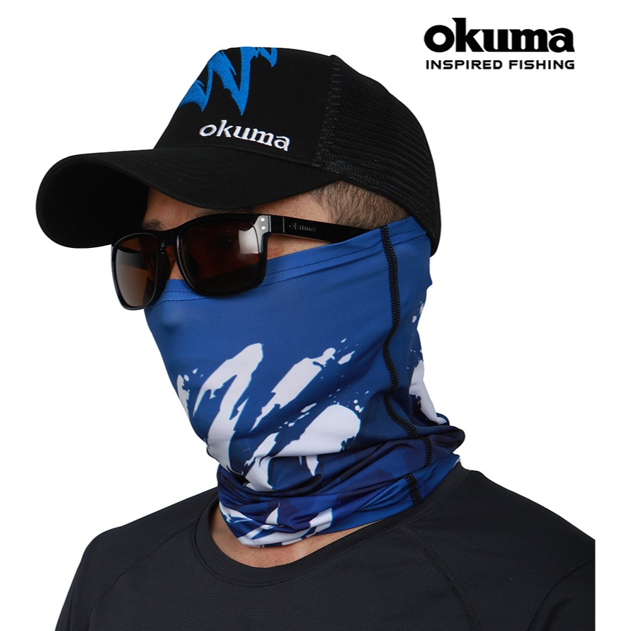 OKUMA 熊爪防曬頭巾  冰絲涼感頭巾 釣魚防曬 防曬頭巾-規格圖1