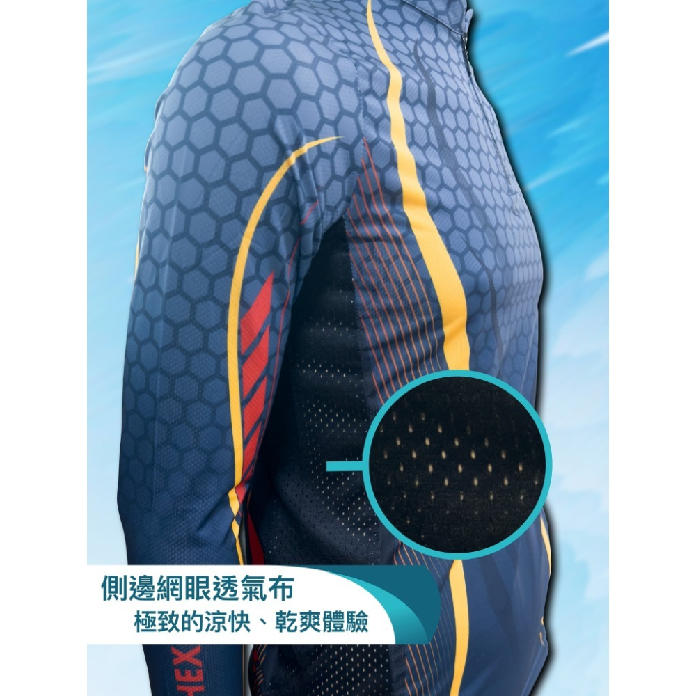 HEXING 合興 機能防曬釣魚衣 防曬釣魚衣 防曬衣 排汗釣魚衣-細節圖2