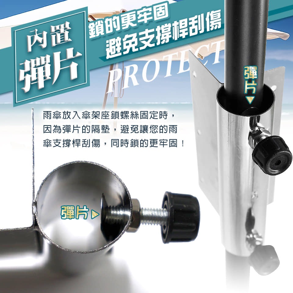 冰箱傘架座 不鏽鋼傘架 大孔傘架 冰箱專用傘架 傘架 白鐵傘架-細節圖2