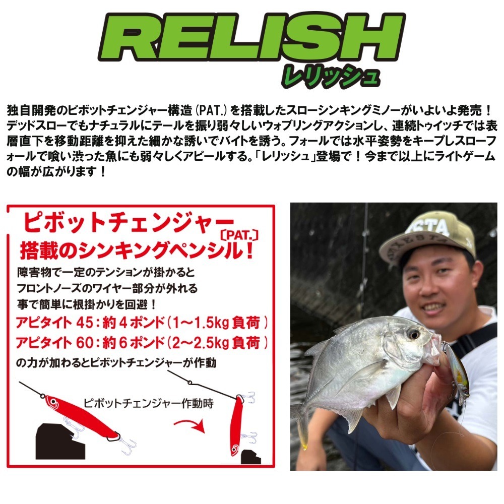 XESTA RELISH 沉水路亞 47mm 假餌 路亞 沉水-細節圖2