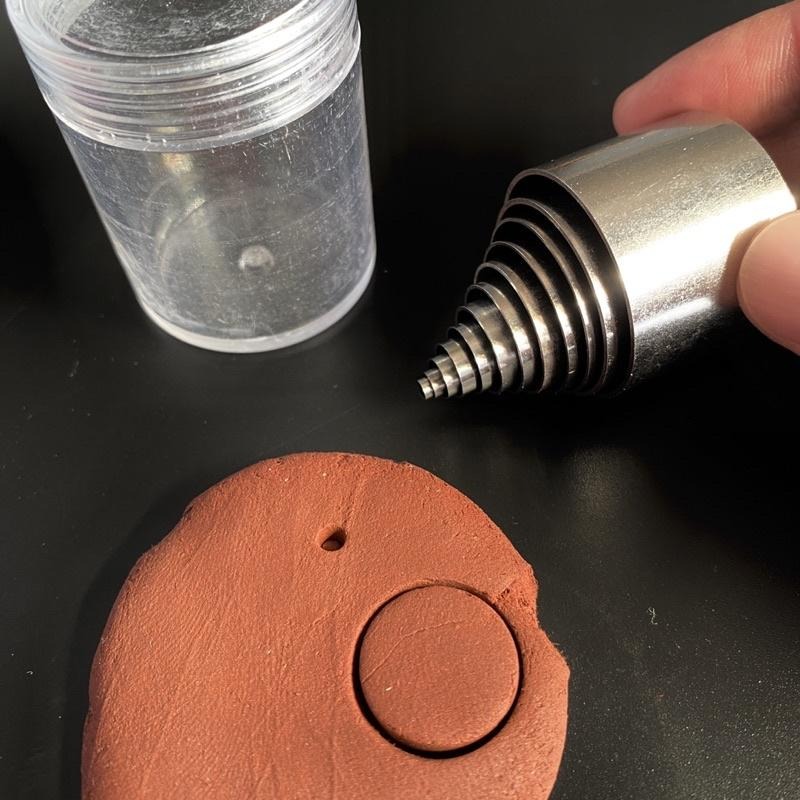 迷你金屬圓形切模12入組【河狸造物】軟陶 黏土 樹脂土 油土 模型 模具 翻糖工具 餅乾切模 美勞材料 手工藝工具-細節圖4