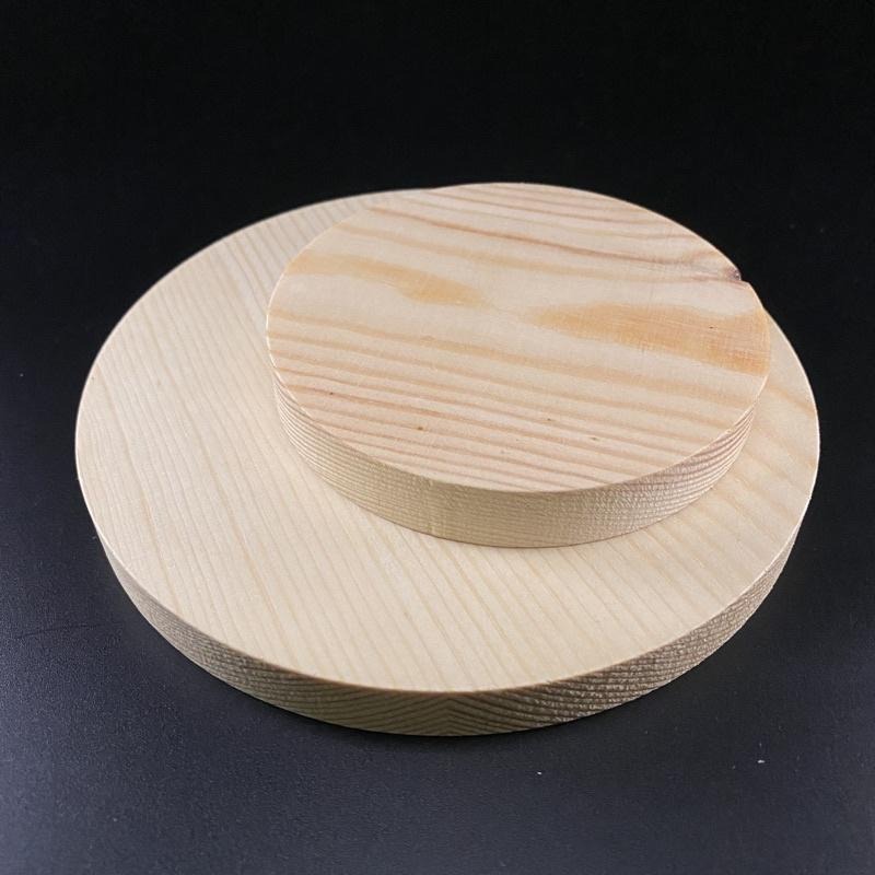 松木圓形木板 厚度1.5cm【河狸造物】底座 木頭墊 木片 實木板 模型 繪畫 裝飾 陳列道具 園藝 手工藝 diy-細節圖5