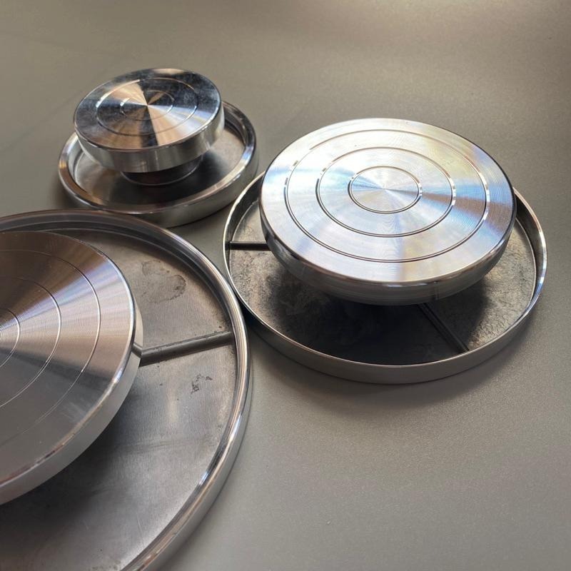 鋁合金多功能旋轉台【河狸造物】陶藝 陶瓷 油土 黏土雕塑 商品展示 烘培道具 蛋糕轉台 模型 陳列 包貨 噴漆-細節圖5